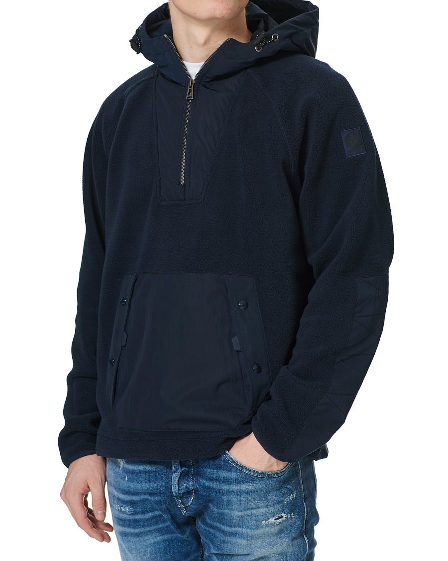 Hombres | Jerséis y prendas de punto | Belstaff | Atlantic Pile Pullover Dark Ink
