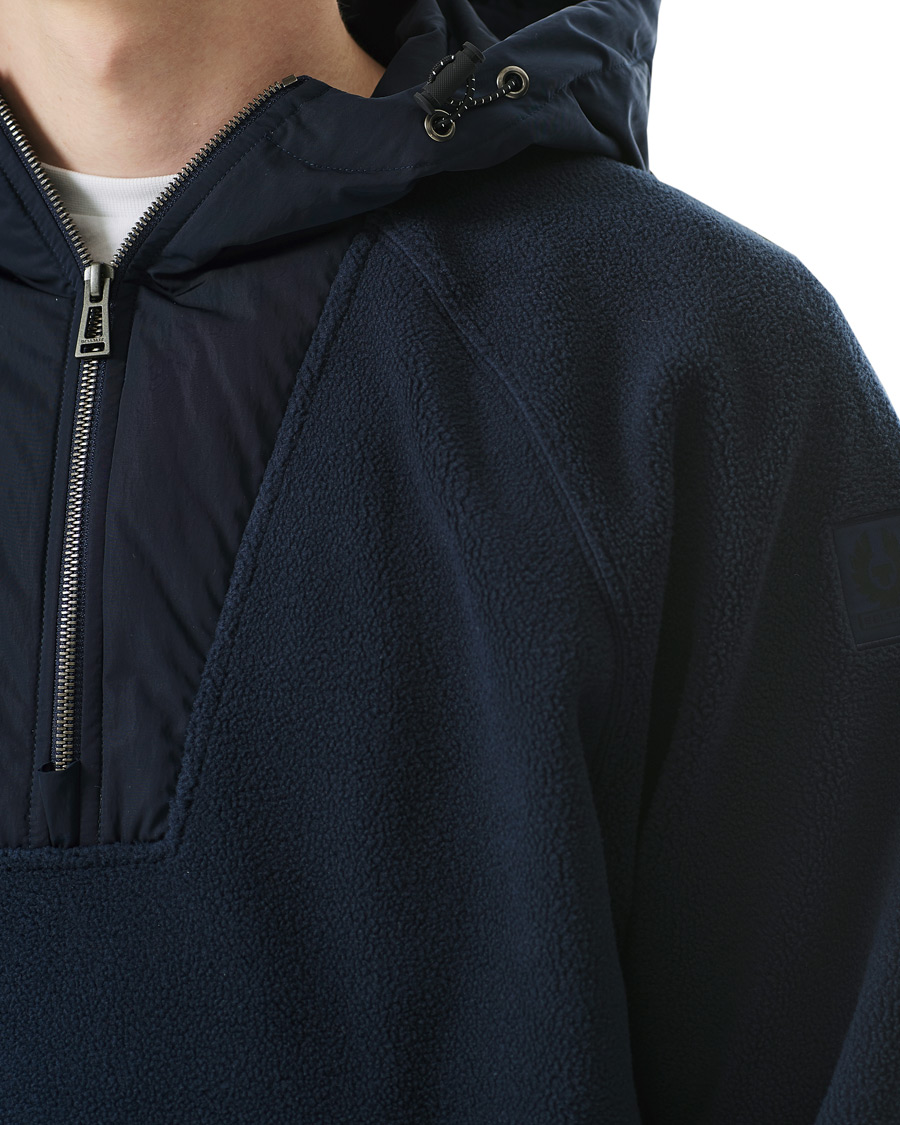 Hombres | Jerséis y prendas de punto | Belstaff | Atlantic Pile Pullover Dark Ink