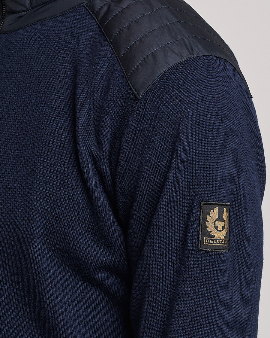 Hombres | Jerséis y prendas de punto | Belstaff | Kelby Zip Cardigan Navy