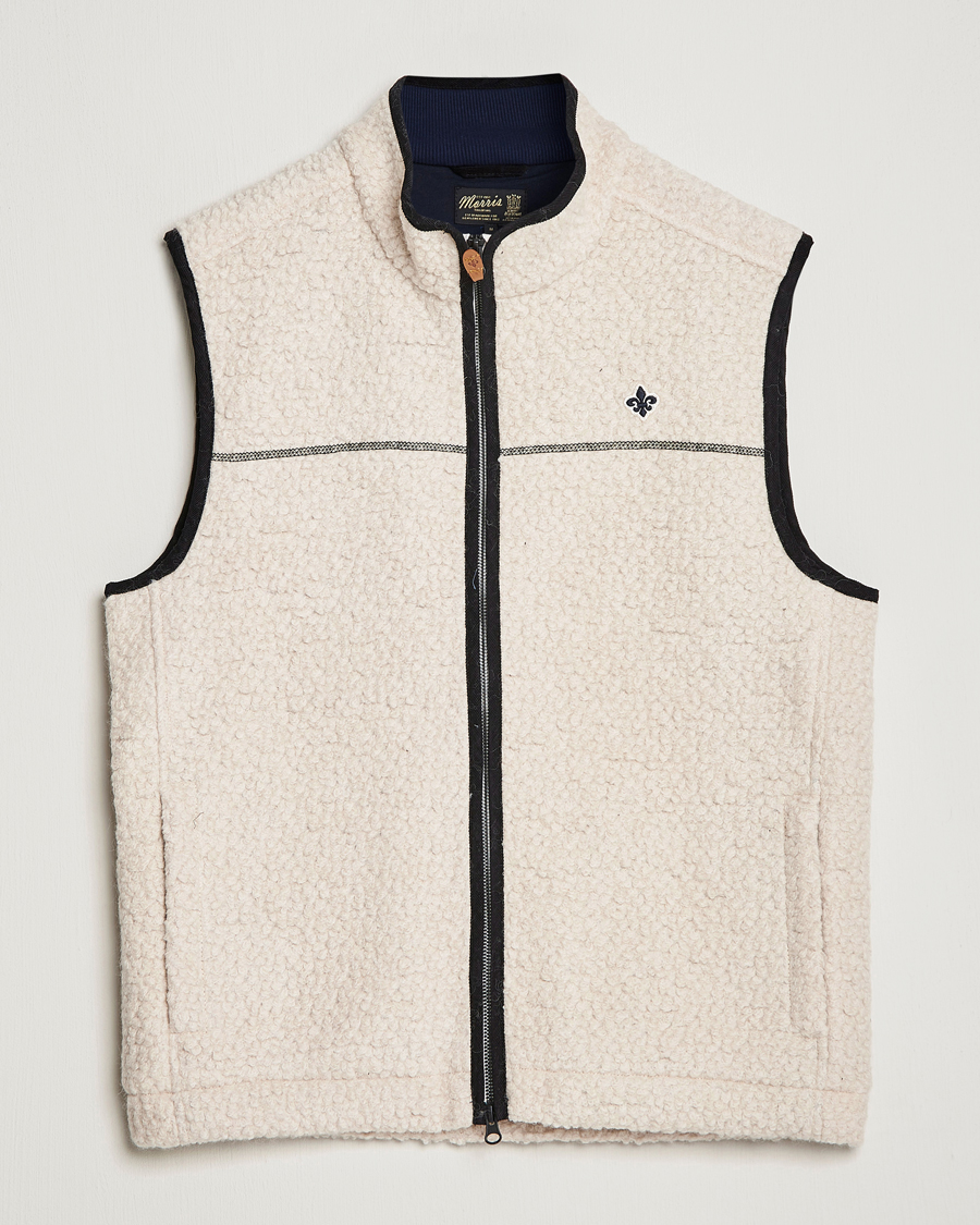 Hombres | Chalecos | Morris | Whitfield Pile Vest White