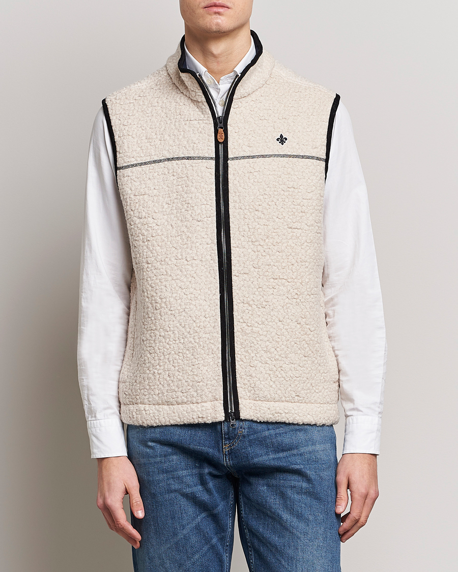 Hombres | Chalecos | Morris | Whitfield Pile Vest White