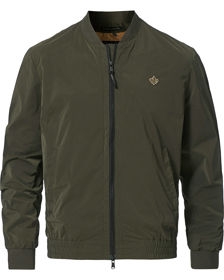Hombres | Abrigos y chaquetas | Morris | Nicolas Nylon Bomber Jacket Olive