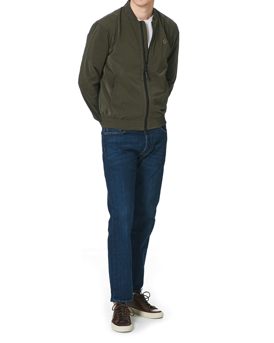 Hombres | Abrigos y chaquetas | Morris | Nicolas Nylon Bomber Jacket Olive