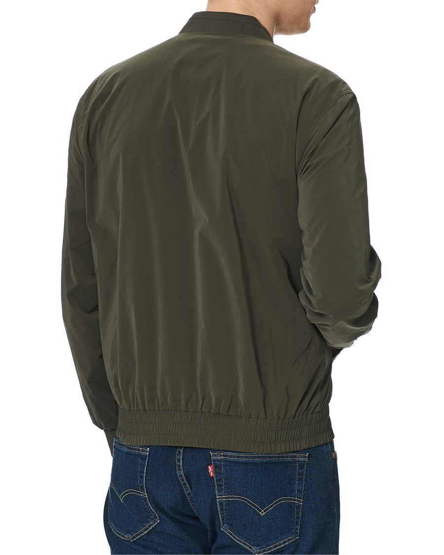 Hombres | Abrigos y chaquetas | Morris | Nicolas Nylon Bomber Jacket Olive