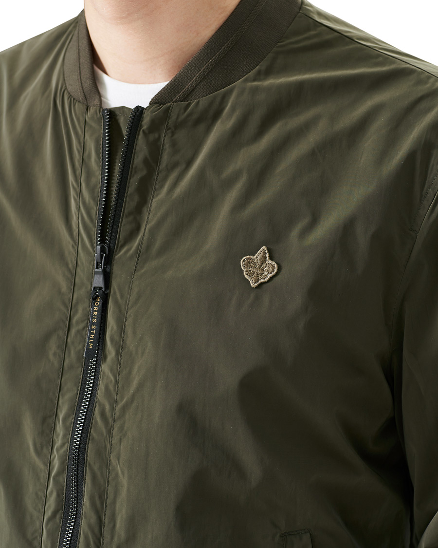 Hombres | Abrigos y chaquetas | Morris | Nicolas Nylon Bomber Jacket Olive