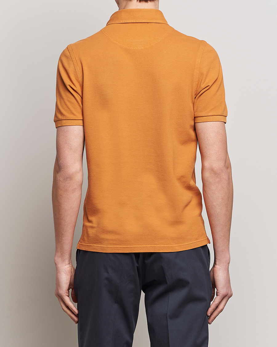 Hombres | Polos | Gran Sasso | Washed Polo Orange