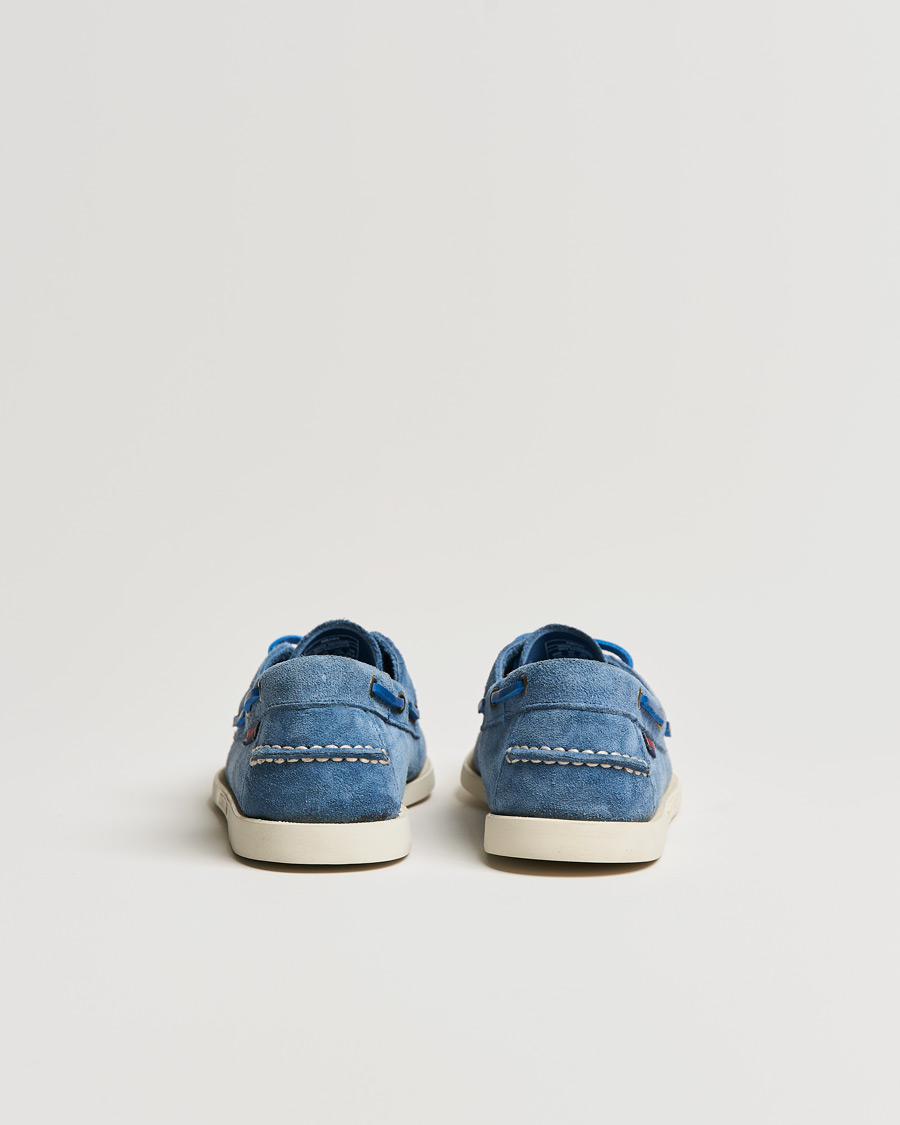 Hombres | Sebago Docksides Suede Boat Shoe Indigo | Sebago | Docksides Suede Boat Shoe Indigo