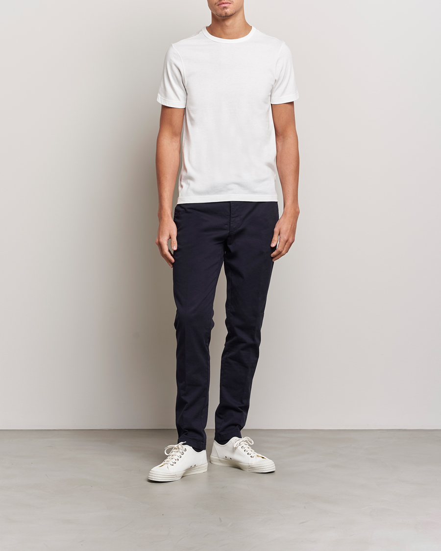 Hombres | Camisetas | Merz b. Schwanen | 1950s Classic Loopwheeled T-shirt White