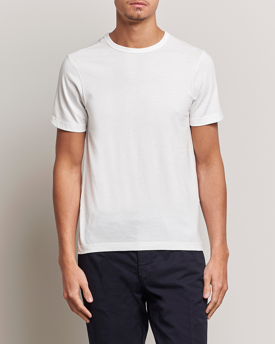 Hombres | Camisetas blancas | Merz b. Schwanen | 1950s Classic Loopwheeled T-Shirt White