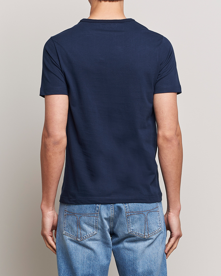 Hombres | Camisetas | Merz b. Schwanen | 1950s Classic Loopwheeled T-shirt Ink Blue