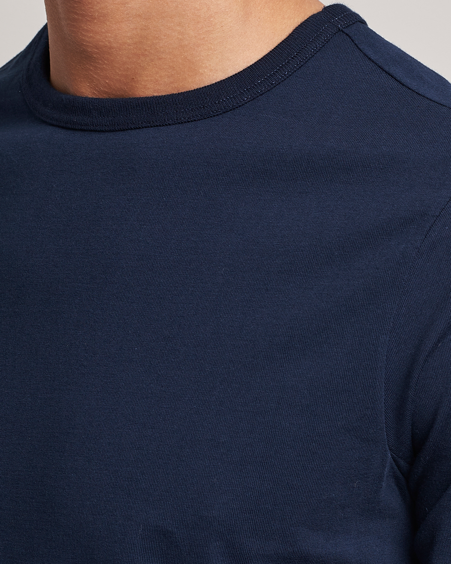 Hombres | Camisetas | Merz b. Schwanen | 1950s Classic Loopwheeled T-shirt Ink Blue