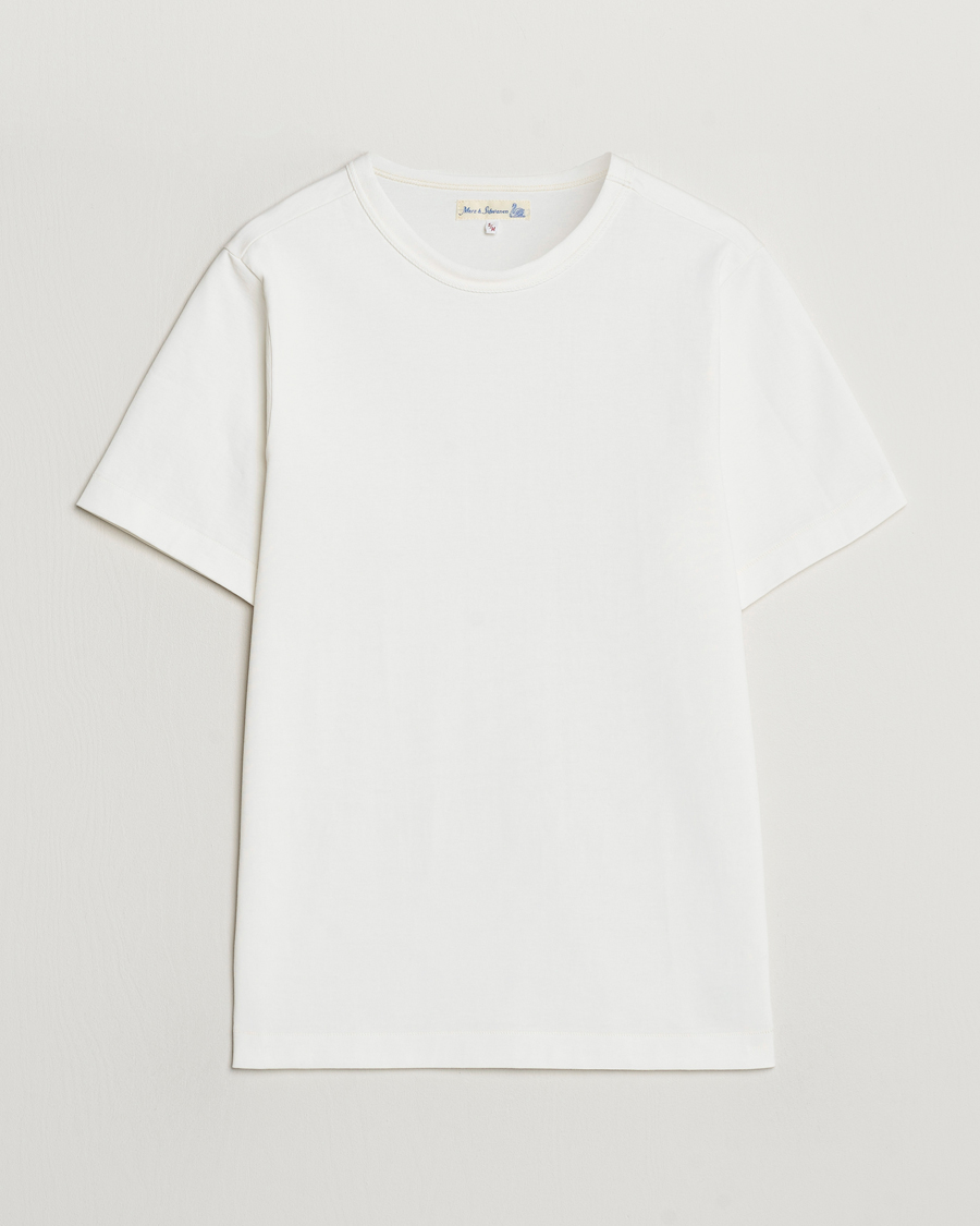 Hombres | Camisetas | Merz b. Schwanen | Relaxed Fit Loopwheeled T-Shirt White