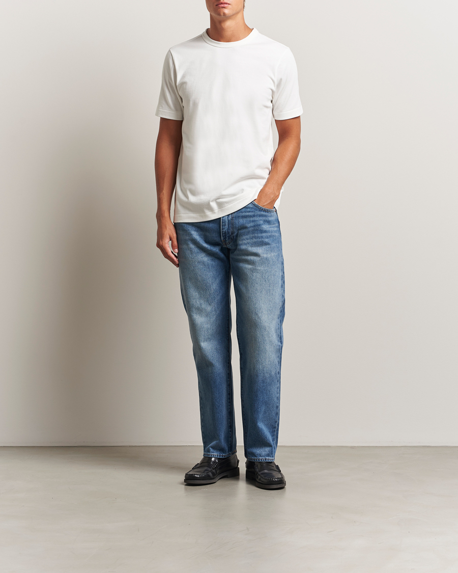 Hombres | Camisetas | Merz b. Schwanen | Relaxed Fit Loopwheeled T-Shirt White