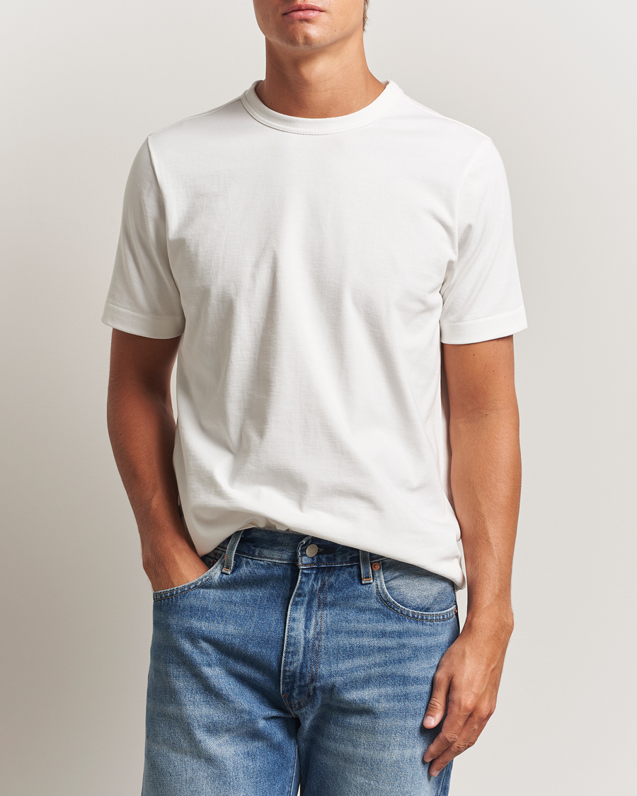 Hombres | Camisetas | Merz b. Schwanen | Relaxed Fit Loopwheeled T-Shirt White