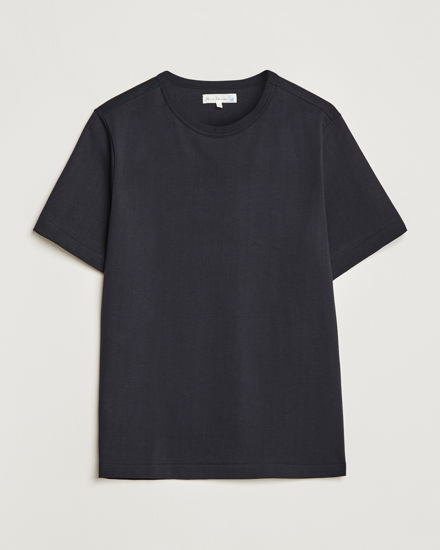 Hombres | Camisetas | Merz b. Schwanen | Relaxed Fit Loopwheeled T-Shirt Charcoal