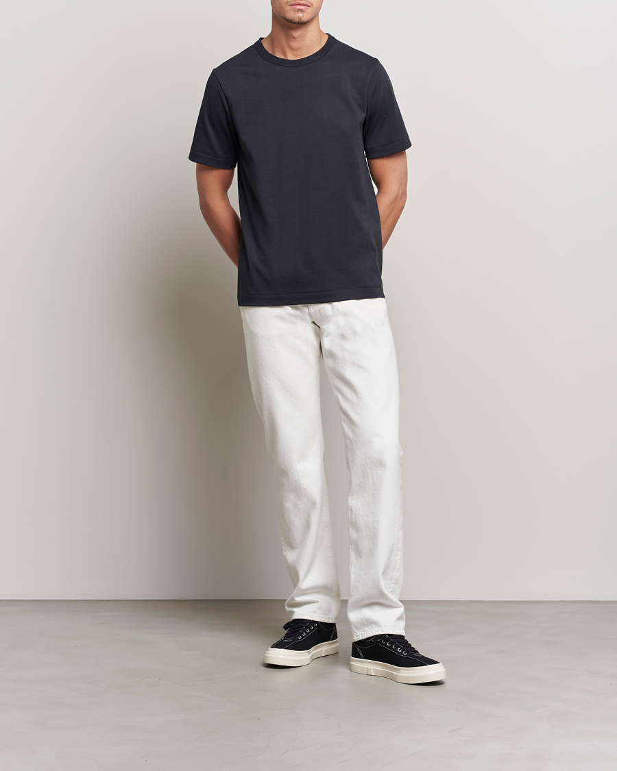 Hombres | Camisetas | Merz b. Schwanen | Relaxed Fit Loopwheeled T-Shirt Charcoal