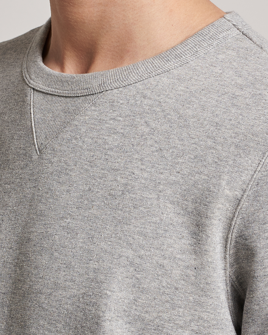 Hombres | Jerséis y prendas de punto | Merz b. Schwanen | Organic Cotton Crew Neck Sweat Grey Mel