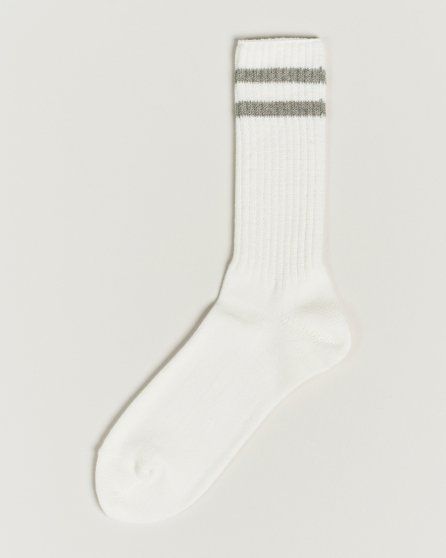 Hombres | Ropa interior y calcetines | BEAMS PLUS | Schoolboy Socks White/Grey