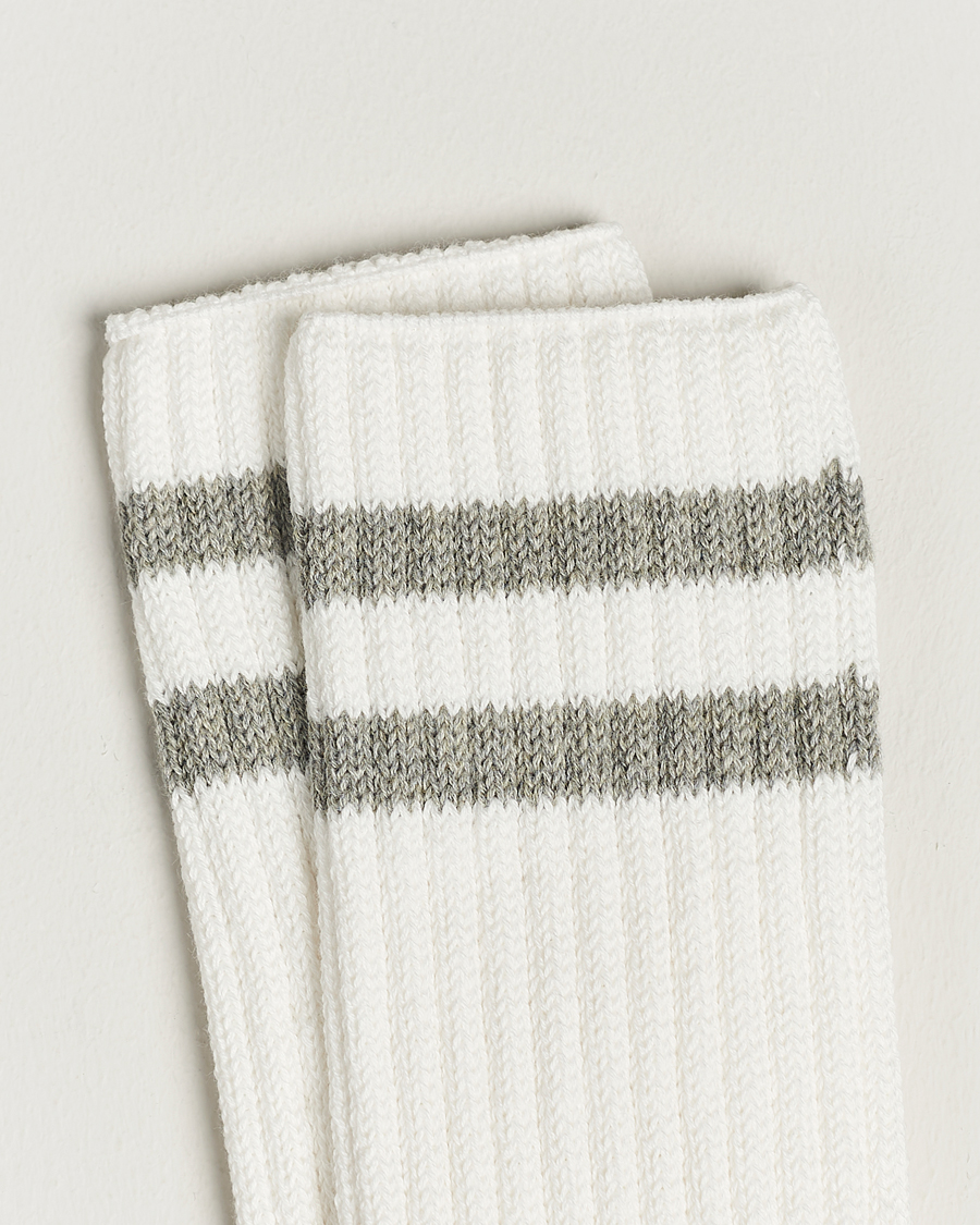 Hombres | Ropa interior y calcetines | BEAMS PLUS | Schoolboy Socks White/Grey