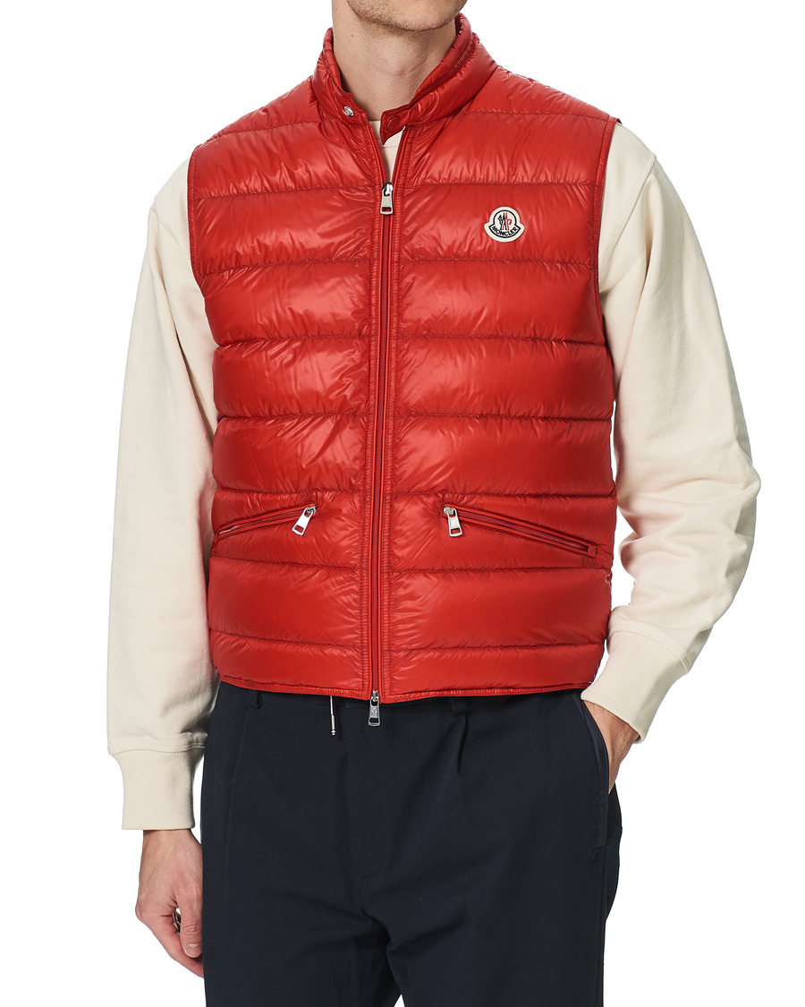 Hombres | Abrigos y chaquetas | Moncler | Gui Down Vest Red