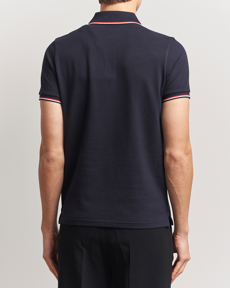 Hombres | Polos | Moncler | Contrast Rib Polo Navy