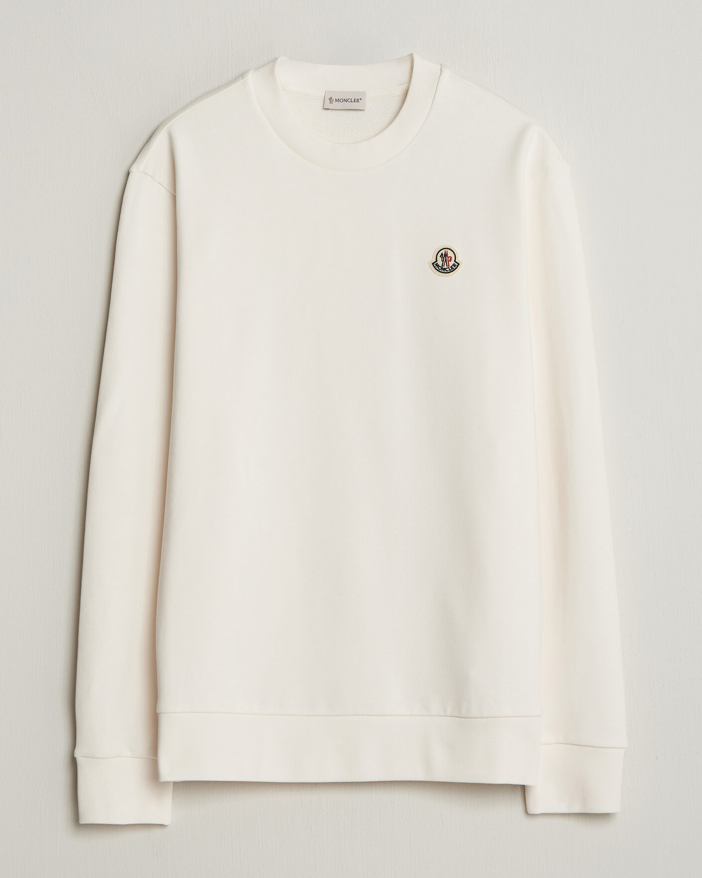 Hombres | Jerséis y prendas de punto | Moncler | Logo Sweatshirt White
