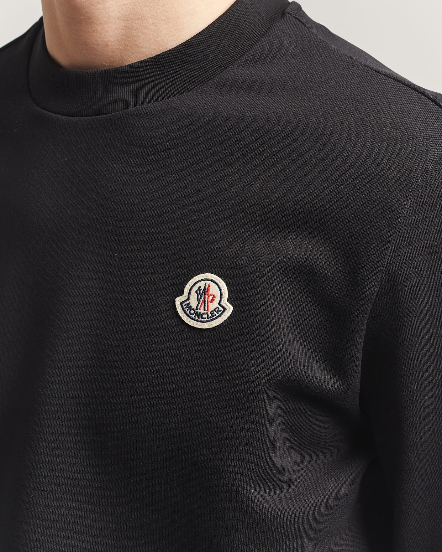 Hombres | Jerséis y prendas de punto | Moncler | Logo Sweatshirt Black