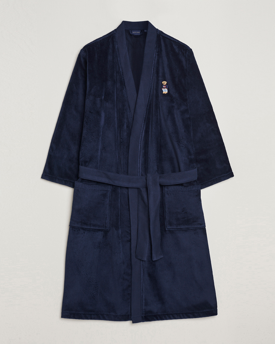 Hombres | Pijamas y batas | Ralph Lauren Home | Flag Sweater Bear Bathrobe Navy