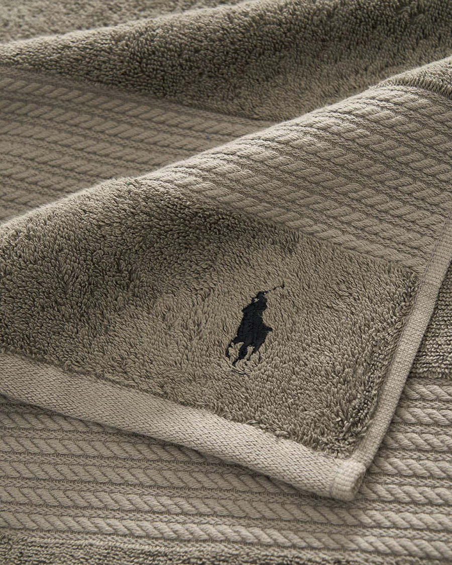 Hombres | Ralph Lauren Home Polo Player Shower Towel 75x140 Pebble | Ralph Lauren Home | Polo Player Shower Towel 75x140 Pebble