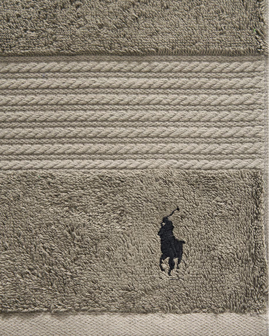 Hombres | Ralph Lauren Home Polo Player Shower Towel 75x140 Pebble | Ralph Lauren Home | Polo Player Shower Towel 75x140 Pebble