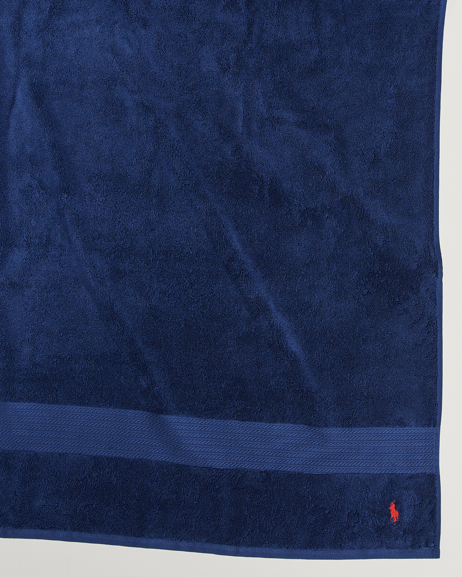 Hombres | Ralph Lauren Home Polo Player Bath Sheet 90x170 Marine | Ralph Lauren Home | Polo Player Bath Sheet 90x170 Marine