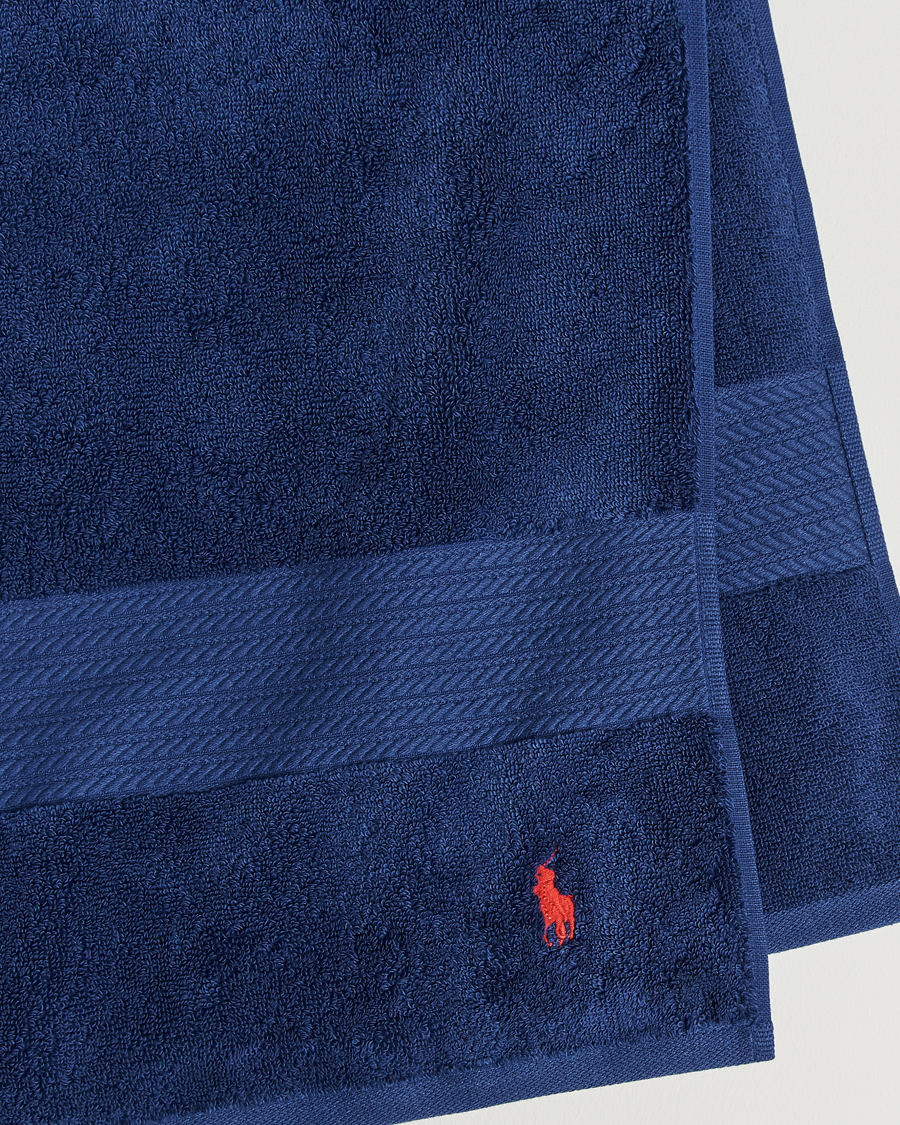 Hombres | Ralph Lauren Home Polo Player Bath Sheet 90x170 Marine | Ralph Lauren Home | Polo Player Bath Sheet 90x170 Marine