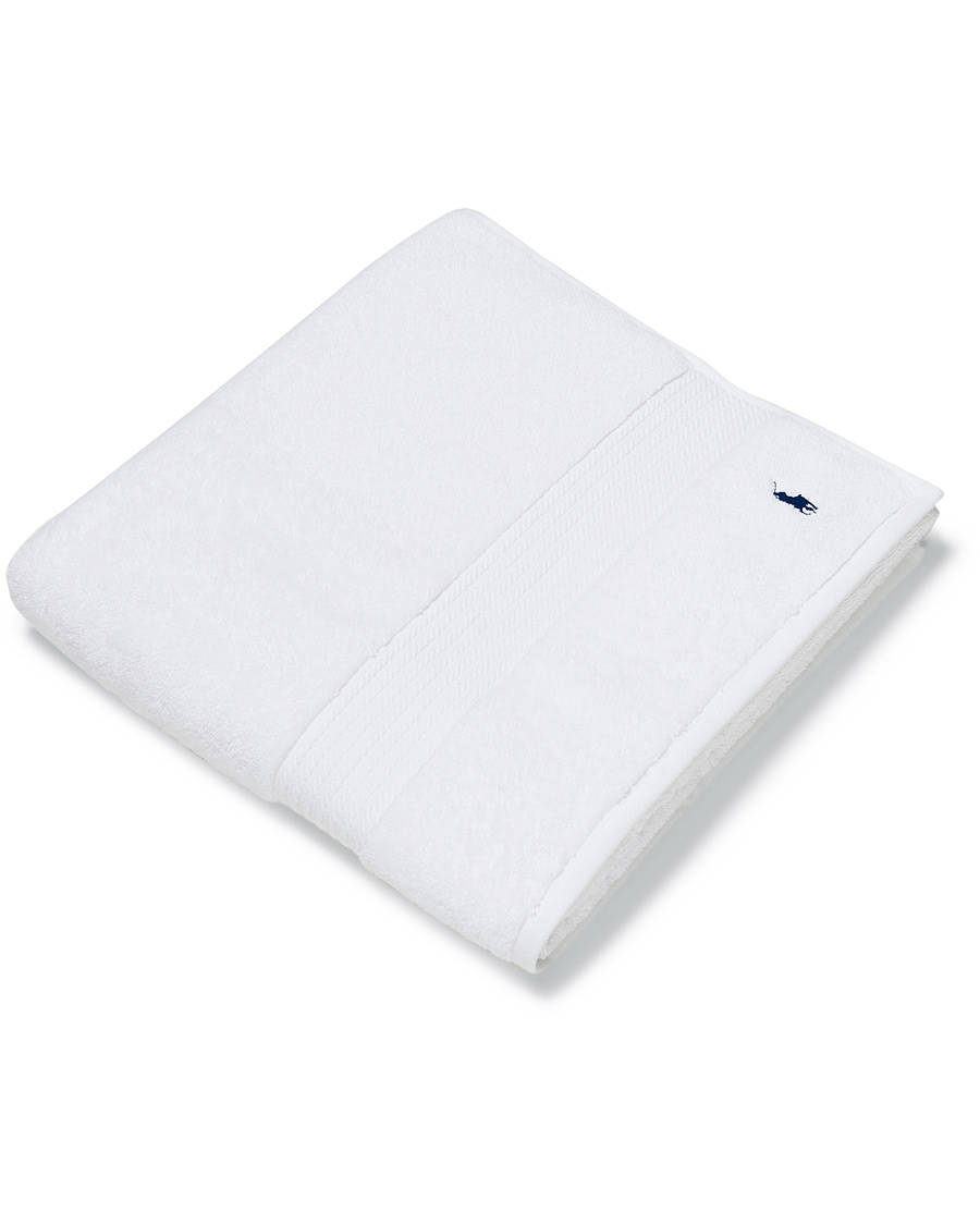 Hombres | Ralph Lauren Home Polo Player Bath Sheet 90x170 White | Ralph Lauren Home | Polo Player Bath Sheet 90x170 White