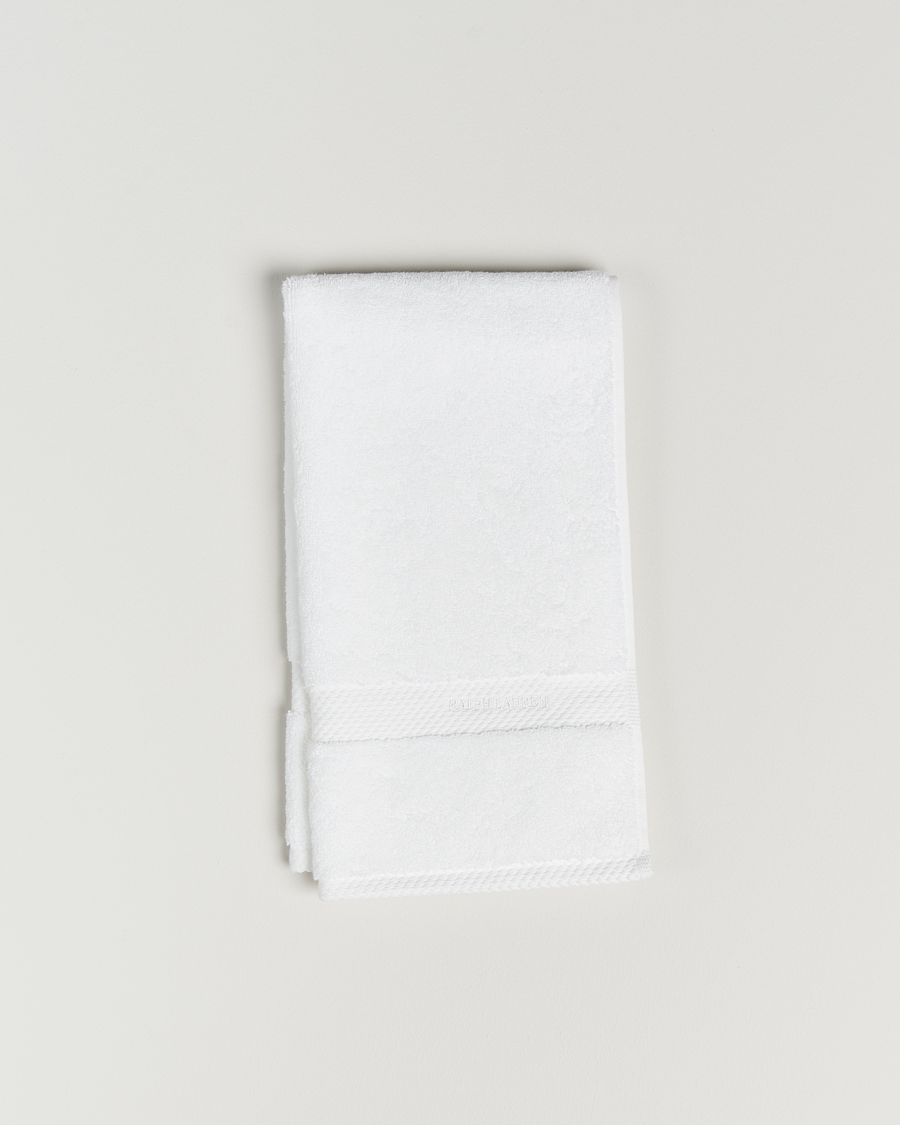 Hombres | Ralph Lauren Home Avenue Guest Towel 42x70 White | Ralph Lauren Home | Avenue Guest Towel 42x70 White