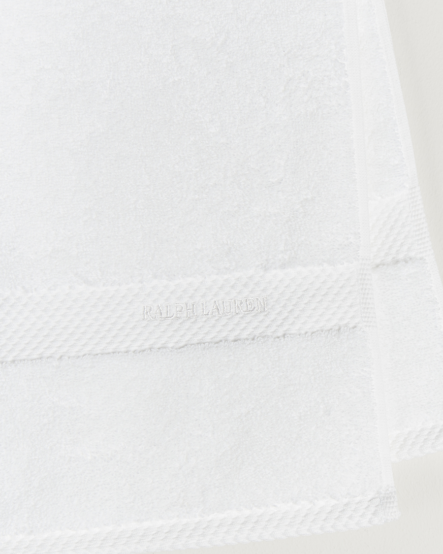 Hombres | Ralph Lauren Home Avenue Guest Towel 42x70 White | Ralph Lauren Home | Avenue Guest Towel 42x70 White