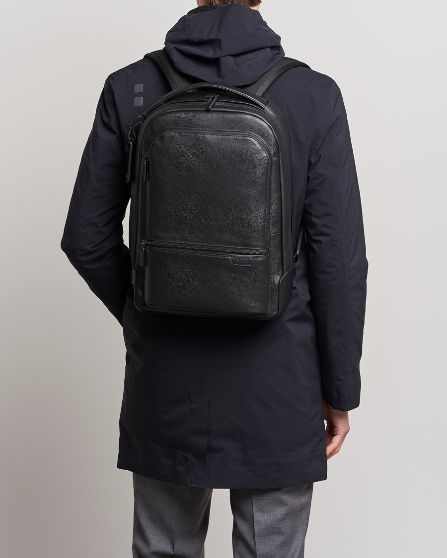Hombres |  | TUMI | Harrison Bradner Leather Backpack Black
