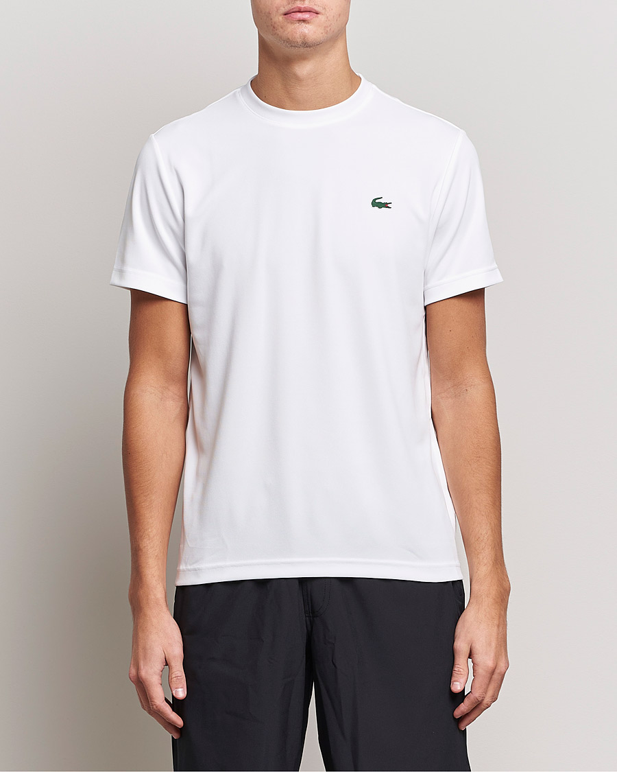 Hombres | Camisetas | Lacoste | Sport Performance Crew Neck T-Shirt White