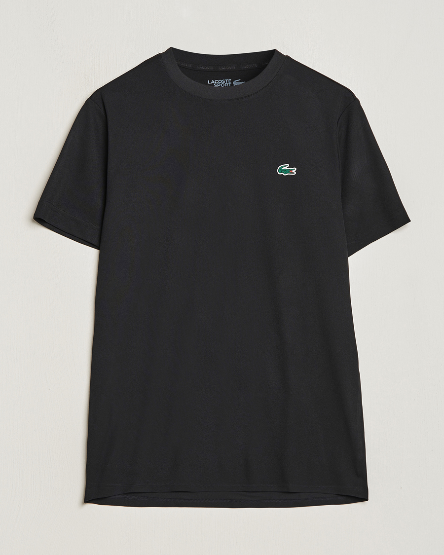 Hombres | Camisetas | Lacoste | Sport Performance Crew Neck T-Shirt Black