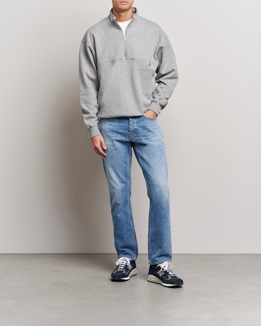 Hombres | Jerséis y prendas de punto | Colorful Standard | Classic Organic Half-Zip Heather Grey
