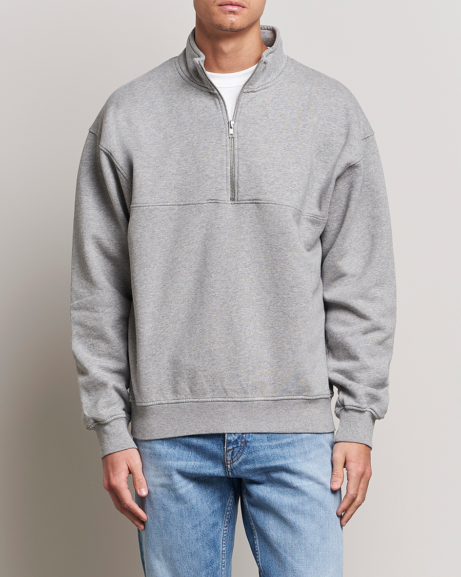 Hombres | Colorful Standard | Colorful Standard | Classic Organic Half-Zip Heather Grey