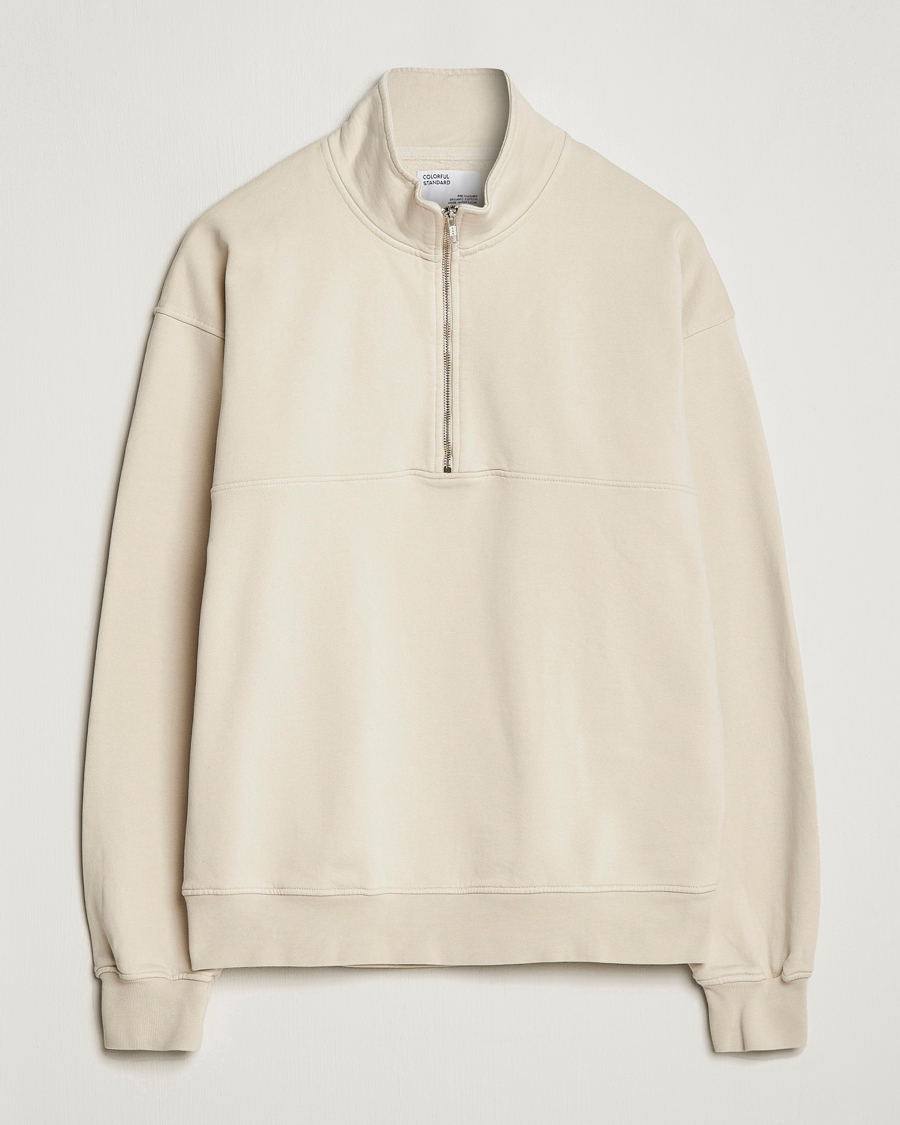 Hombres | Jerséis y prendas de punto | Colorful Standard | Classic Organic Half-Zip Ivory White