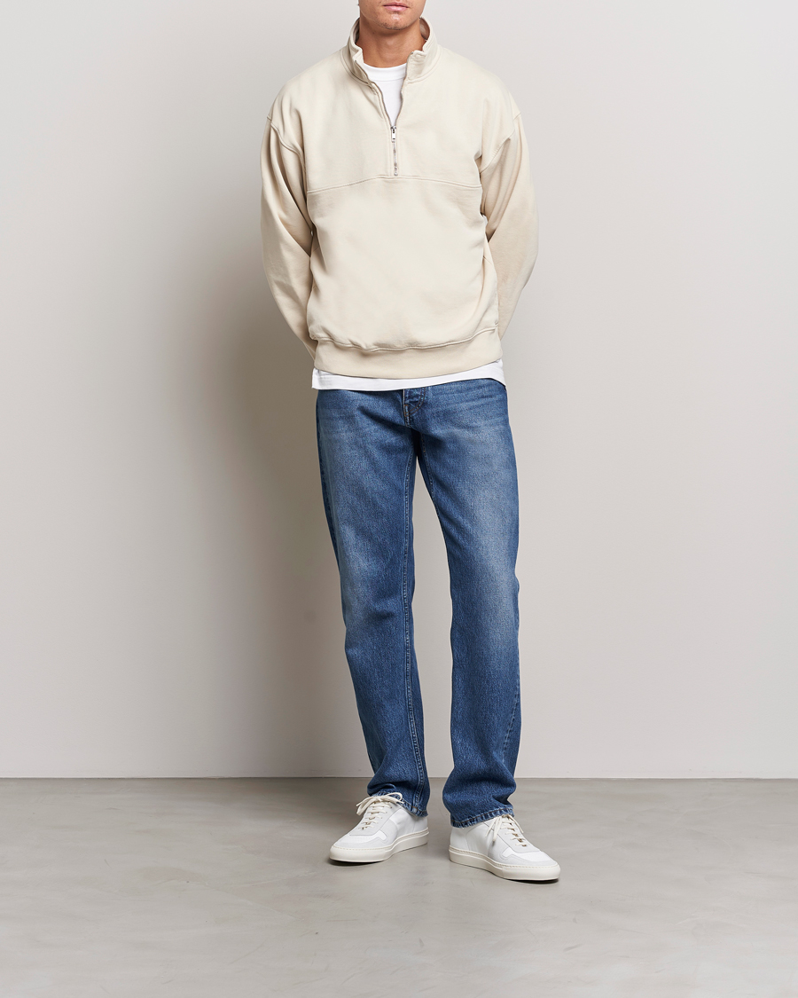 Hombres | Jerséis y prendas de punto | Colorful Standard | Classic Organic Half-Zip Ivory White