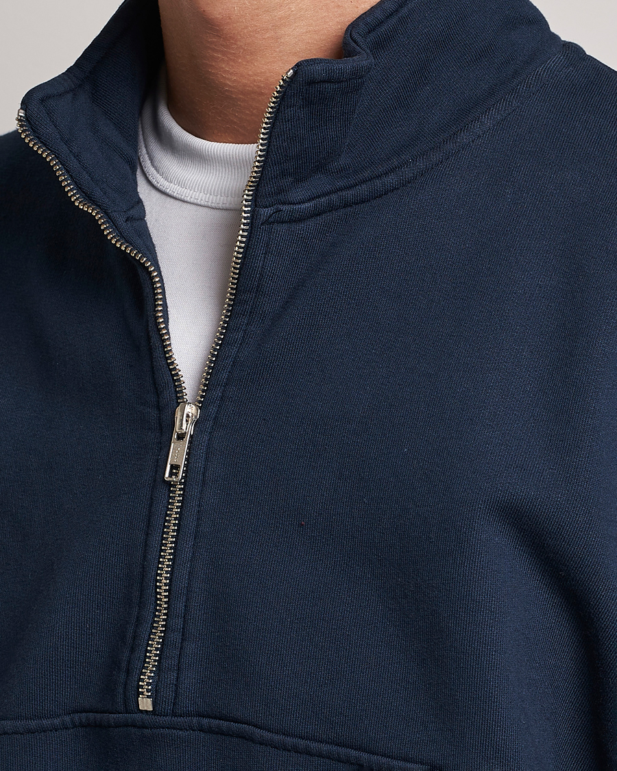 Hombres | Jerséis y prendas de punto | Colorful Standard | Classic Organic Half-Zip Navy Blue