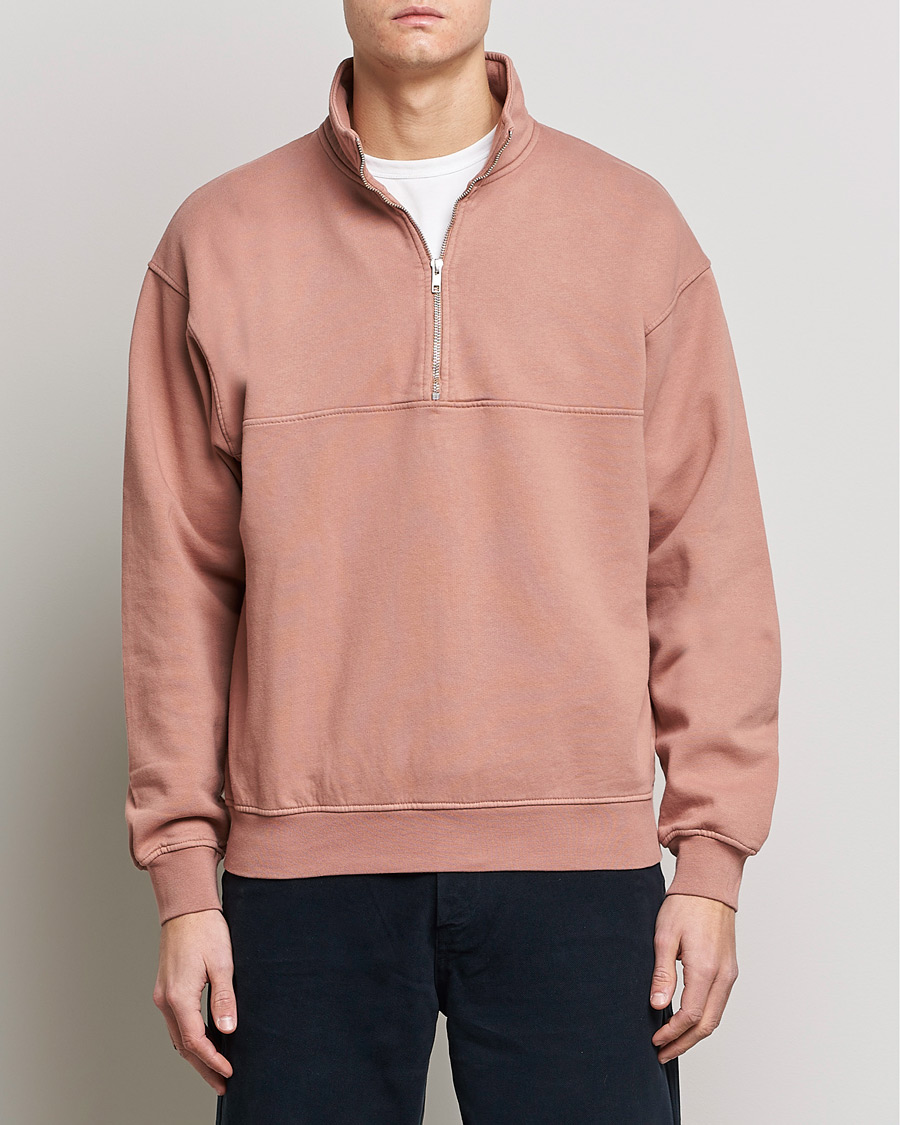 Hombres | Colorful Standard | Colorful Standard | Classic Organic Half-Zip Rosewood Mist