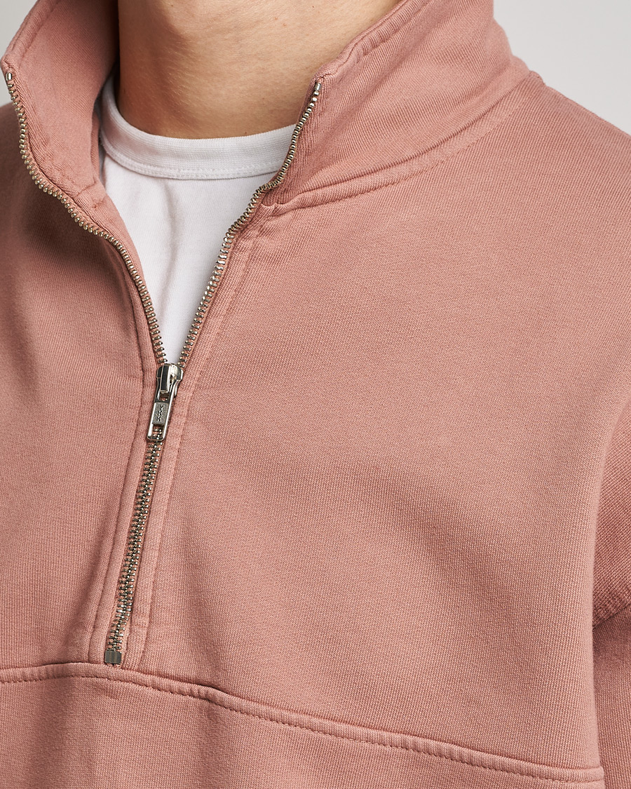 Hombres | Jerséis y prendas de punto | Colorful Standard | Classic Organic Half-Zip Rosewood Mist