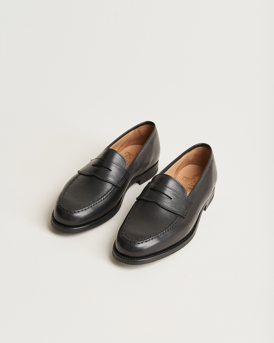 Hombres | Crockett & Jones x Tärnsjö Garveri Boston Milled Grain City Sole Black Calf | Crockett & Jones x Tärnsjö Garveri | Boston Milled Grain City Sole Black Calf