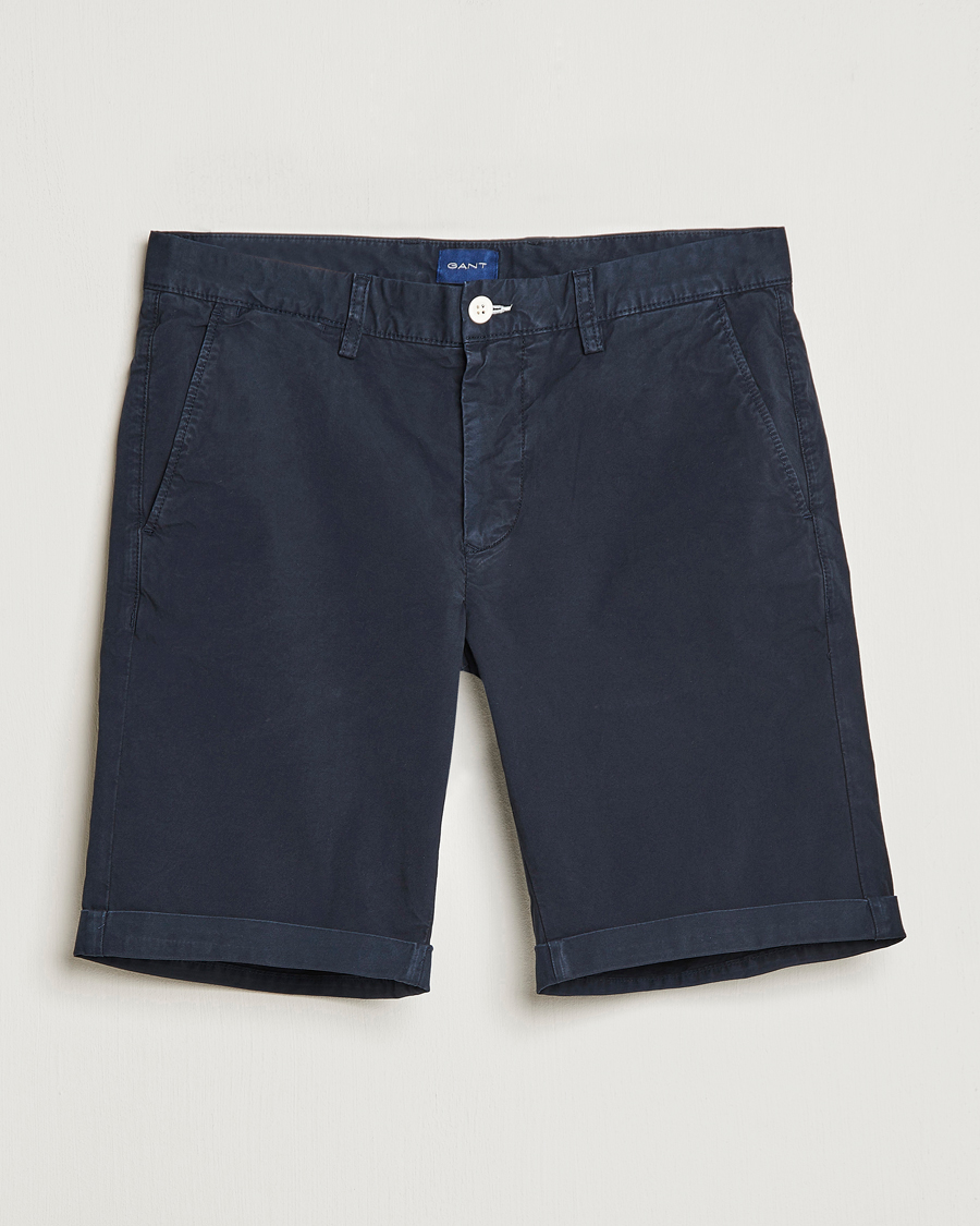 Hombres | Pantalones cortos | Gant | Regular Sunbleached Shorts Marine