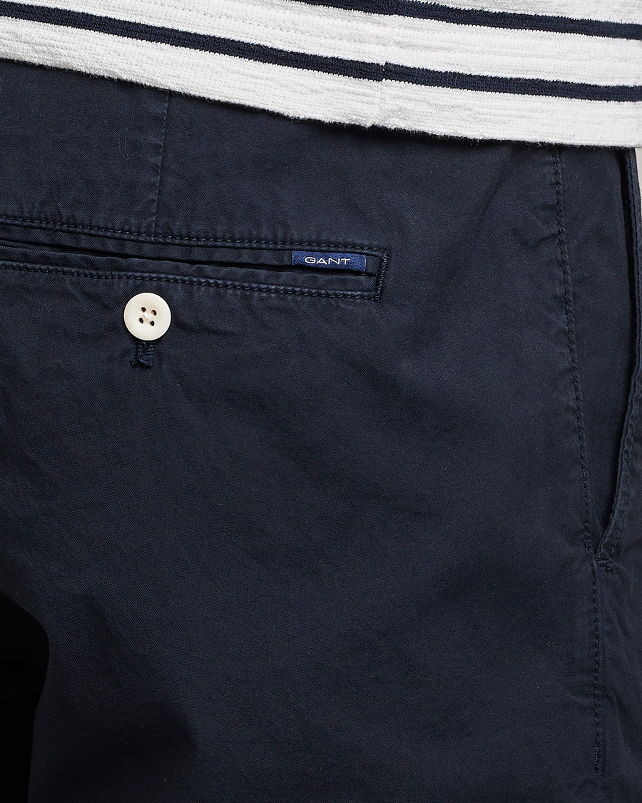 Hombres | Pantalones cortos | Gant | Regular Sunbleached Shorts Marine