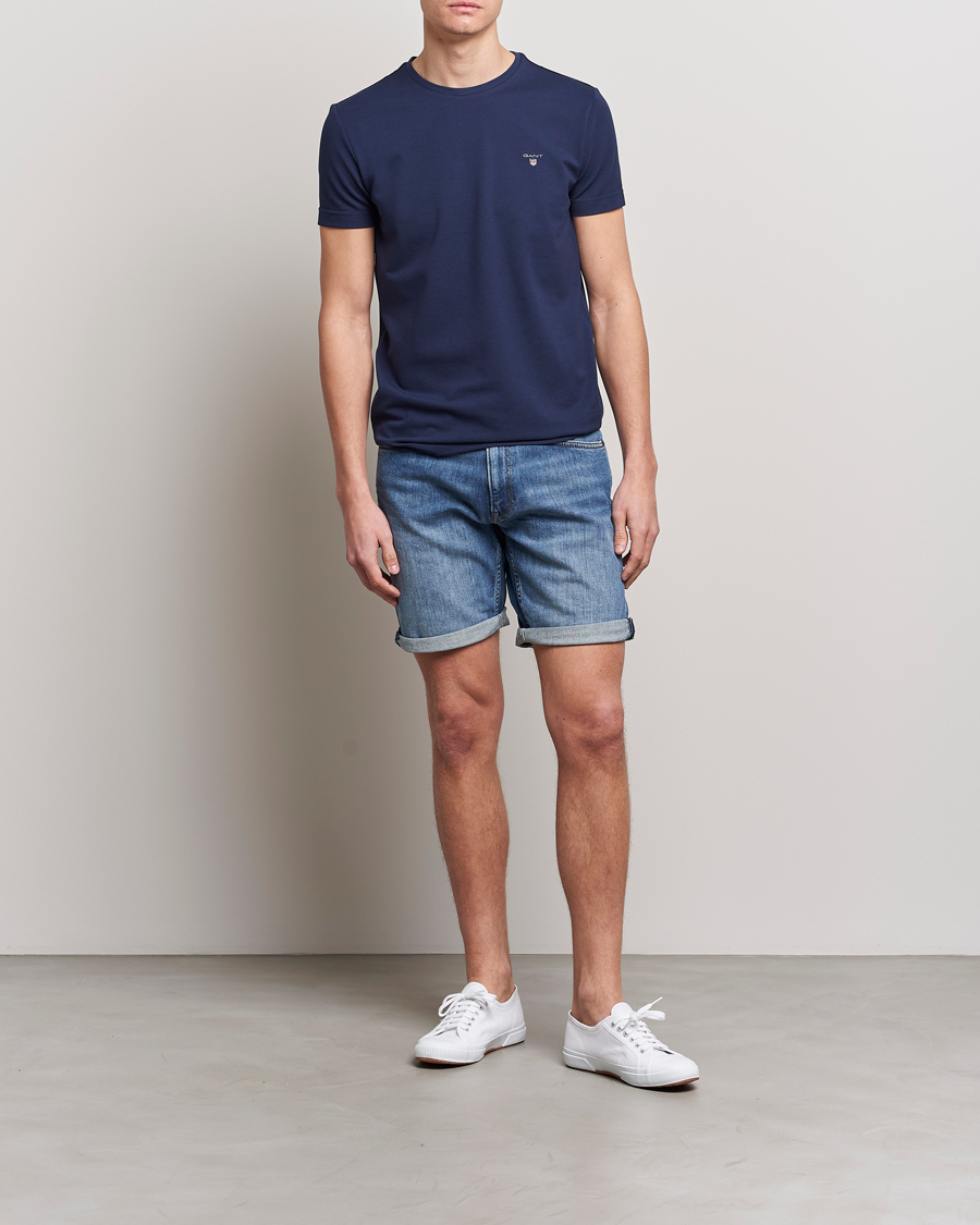 Hombres | Pantalones cortos | GANT | Arley Denim Shorts Light Blue