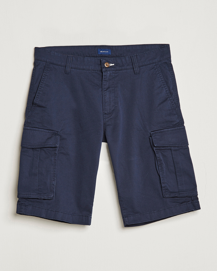 Hombres | Pantalones cortos | Gant | Relaxed Twill Cargoshorts Marine